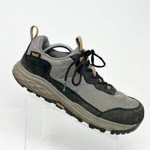 Teva Ridgeview RP Men's Low Hiking Trail Shoes Gray Black Lace Up Vibram Size 12